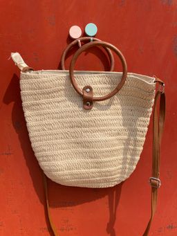 Sac fourre-tout raphia 