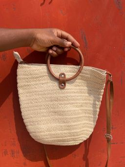 Sac fourre-tout raphia 