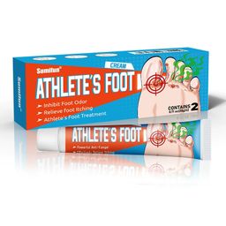 Sumifun Athlete’s Foot Cream – Powerful Anti-Fungal Treatment, Relieves Itching & Odor, Soothes Cracked Skin (20g x 2)