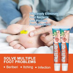 Sumifun Athlete’s Foot Cream – Powerful Anti-Fungal Treatment, Relieves Itching & Odor, Soothes Cracked Skin (20g x 2)