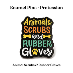 Animals Scrubs & Rubber Gloves