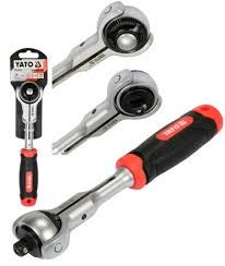 YATO FLEXIBLE RATCHET HANDLE W.ROUND HEAD 3/8