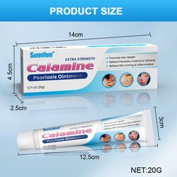 Sumifun Psoriasis Ointment | Relief for Psoriasis, Eczema & Urticaria | Soothes Itching & Inflammation | Skin Repair & Nourishment | 20g Calamine Psoriasis Ointment