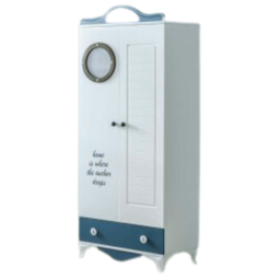 9302 Armoire 2 battant bleu