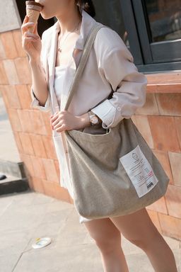 Receipt Tote Corduroy