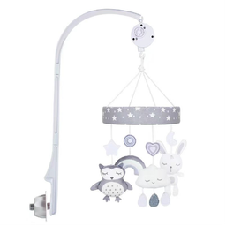 Mobile musical baby crib