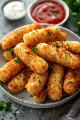 Homemade Air Fryer Mozzarella Sticks 
