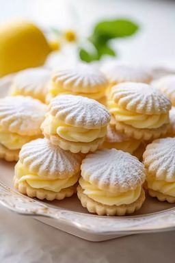 Lemon Cookies with lemon Cream