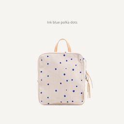 Ink blue polka dots