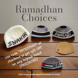 Ramadan Kopiah Choices (Ala Carte)