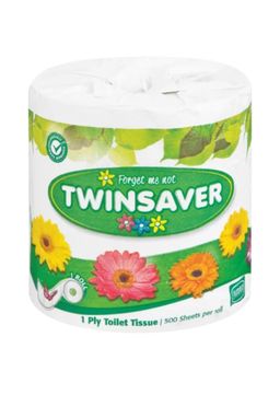 Twinsaver 1 Ply Toilet Roll