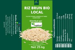 25 kg Riz semi-complet bio 