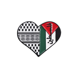 Palestine Heart Pin