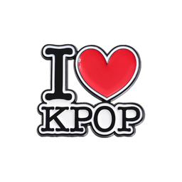 I Love K-Pop Pin
