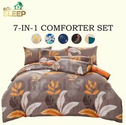 Ecosleep 7in1 comforter set super single/ queen/ only for preorder