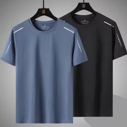 Men’s, summer quick dry, shorts sleeve casual Round neck 