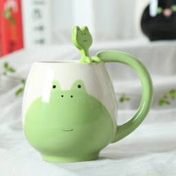 Frog Mug W Spoon