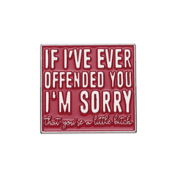 If I've Ever Offended You Pin