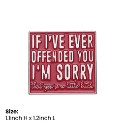 If I've Ever Offended You Pin