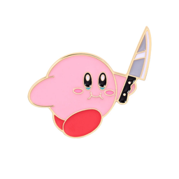 Kirby With A Knife Pin