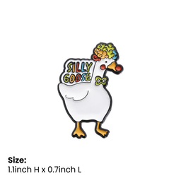 Silly Clown Goose Pin