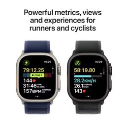 New Apple Watch Ultra 2 titanium case with ocean band (2024)