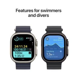 New Apple Watch Ultra 2 titanium case with ocean band (2024)