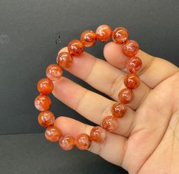 FIRE QUARTZ - ROUND BEADS 