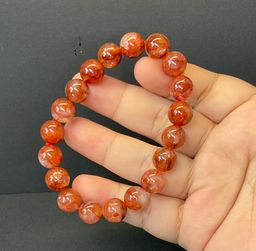 FIRE QUARTZ - ROUND BEADS 