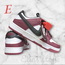 Maroon/White