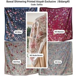 TUDUNG SQUARE SHIMERING BIDANG 45