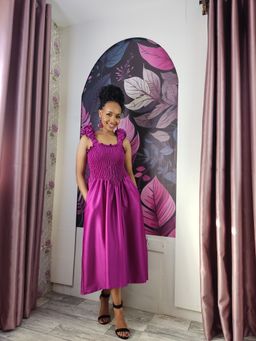 Aura Dress - Fuchsia