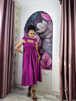 Aura Dress - Fuchsia