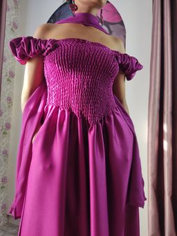 Aura Dress - Fuchsia