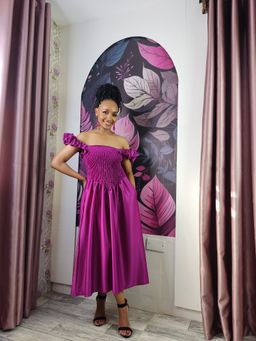 Aura Dress - Fuchsia