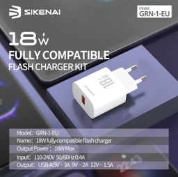 GRN-1T-EU 18W Full Protocol Flash Charger