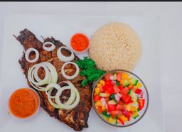 Poisson braisé Atieke 