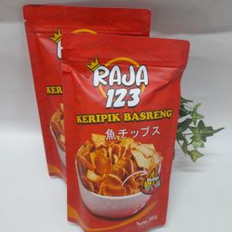 RAJA Keripik Basreng Pedas 100gr