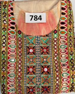 Digital Print Maslin Handwork 3 pcs suit D.No.784