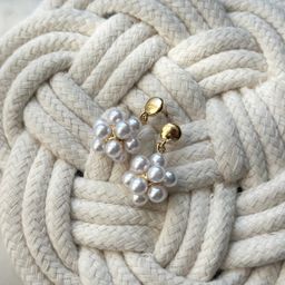 Pearl Flower Earrings