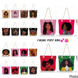 Facial tote bag 