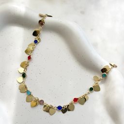 Multicolor Heart Necklace