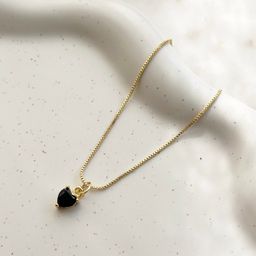 Black Heart Necklace