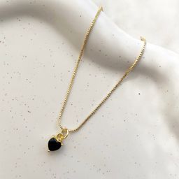 Black Heart Necklace