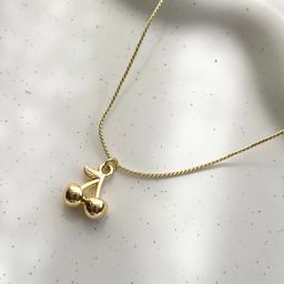 Gold Cherry Necklace 