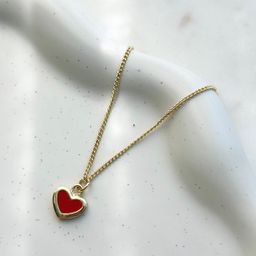 Red Full Heart Necklace