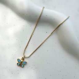Turquoise Butterfly Necklace
