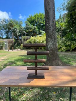 4-Tier Wooden Accessory Stand