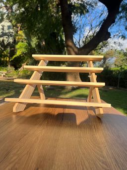 4 Tier Wooden Display Shelf