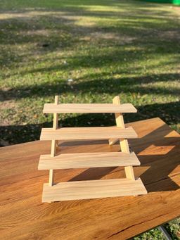 4 Tier Wooden Display Shelf